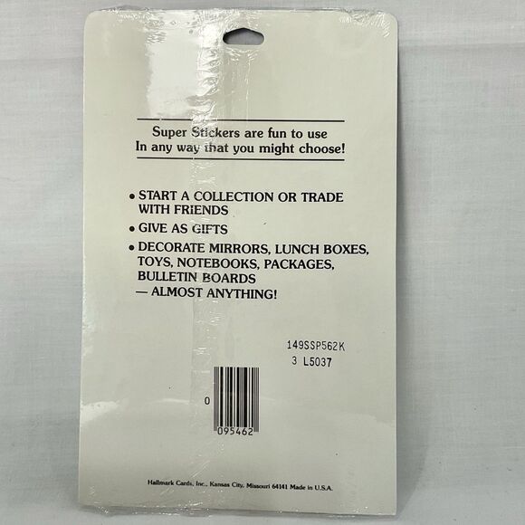 Vntg Hallmark Stickers Glitter Razzle Dazzle Nails Rainbow Heart Sheets New 1984 - Picture 3 of 4